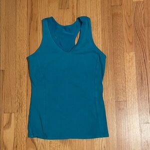 Women’s Teal Racerback V-Neck Tank Top
